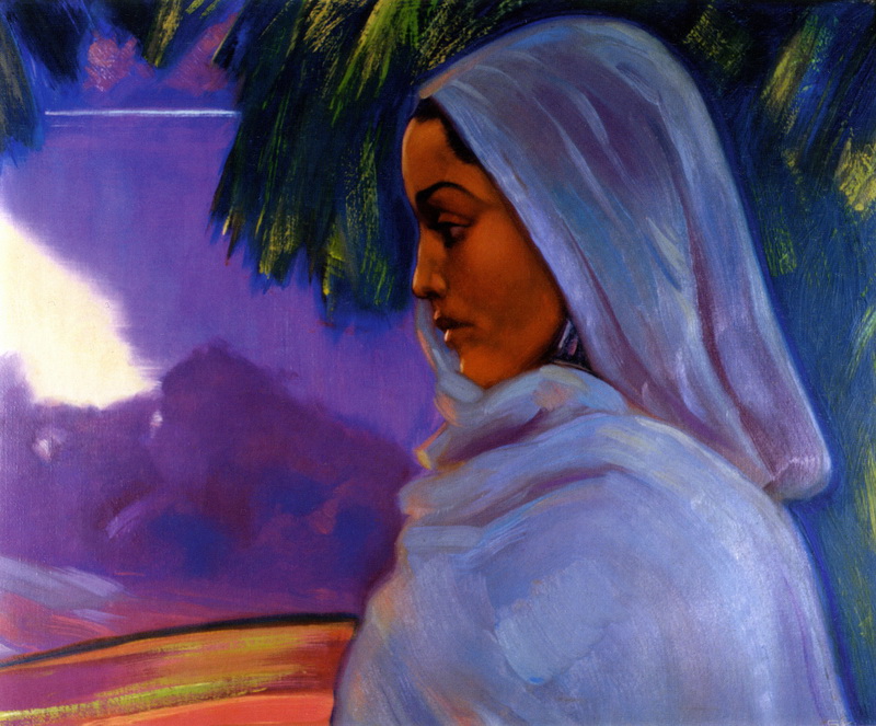 Portrait of Gauri, a Harijan woman by Svetoslav Roerich. 1934